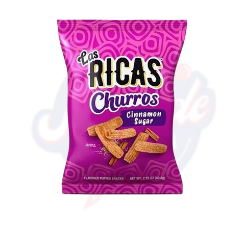 Las Ricas Cinnamon Sugar Churros 2.25oz/63.8g - Pack of 6