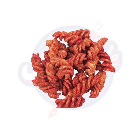 Las Ricas Blazin Hot Twists Puffed Snack 2oz/56g - Pack of 6