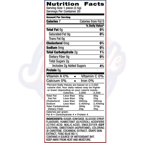 Kool Aid 4 Pack Stick Gum 1.76oz/50g - Pack of 10