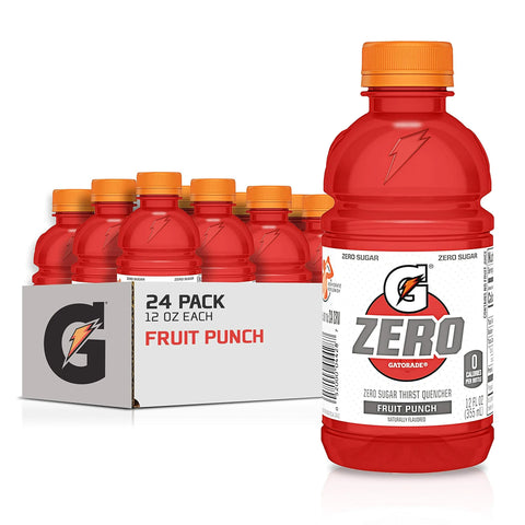 Gatorade Zero Fruit Punch 12 fl oz/355ml - Pack of 24