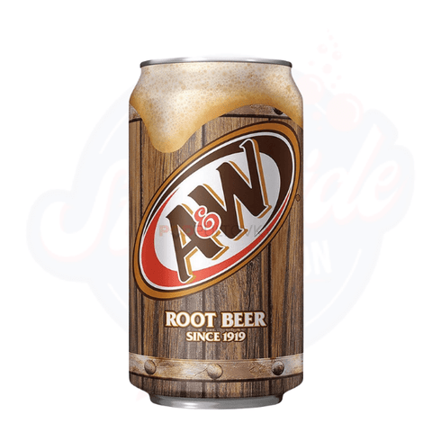 A&W Root Beer Soda 12fl oz/355ml - Pack of 12 - Stateside Distribution
