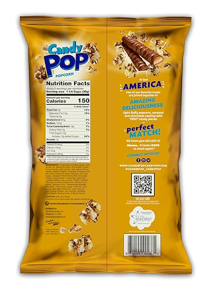 Candy Pop Twix Popcorn 5.25oz/149g - Pack of 12 - Stateside Distribution