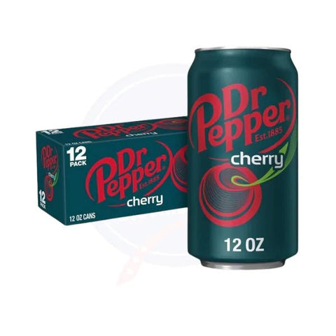 Dr Pepper Cherry 12fl oz/355ml - Pack of 12 - Stateside Distribution