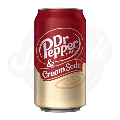 Dr Pepper Cream Soda 12floz/355ml - Pack of 12 - Stateside Distribution