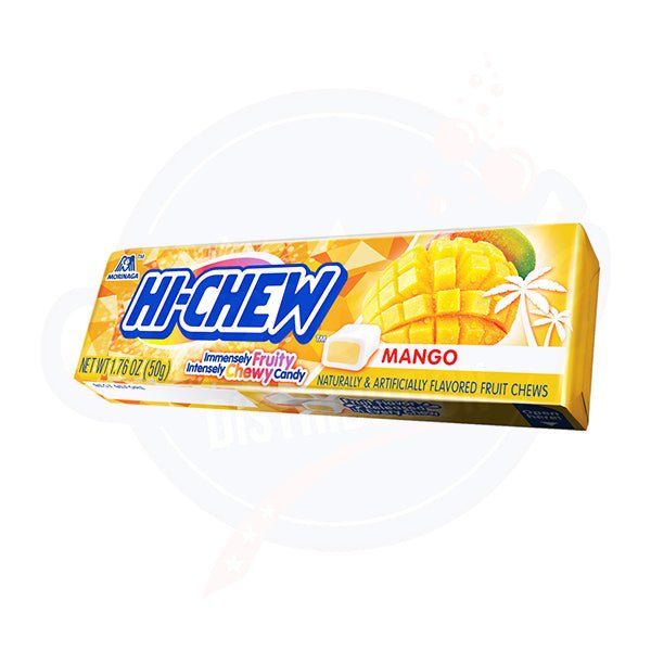 HI - chew Chewy Mango Candy 1.76oz/50g - pack of 15 - Stateside Distribution