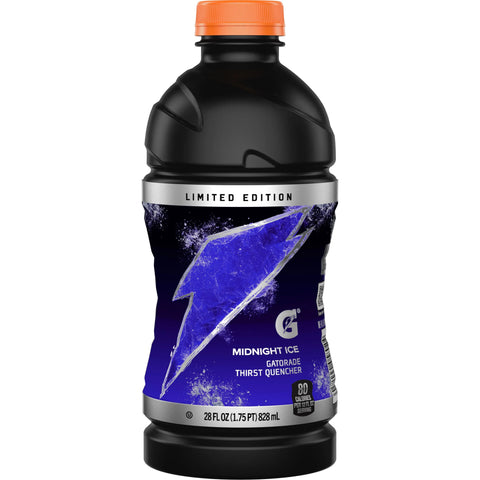 Gatorade Midnight Ice 28 fl oz/828ml-Pack of 15