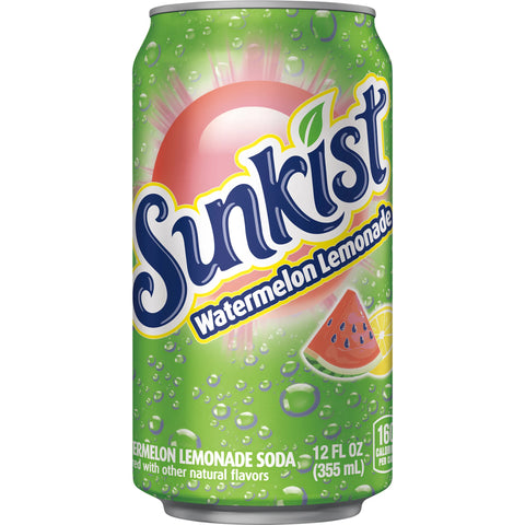 Sunkist Watermelon Lemonade 12fl oz/355ml - Pack of 12