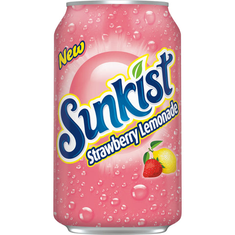 Sunkist Strawberry Lemonade 12fl oz/355ml - Pack of 12