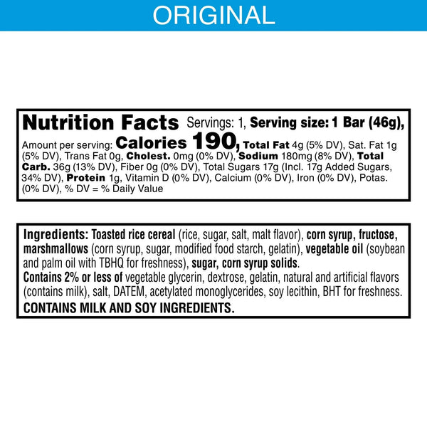 Kelloggs Rice Krispies Treats Homestyle Original 1.6oz/46g - pack of 10 - Stateside Distribution