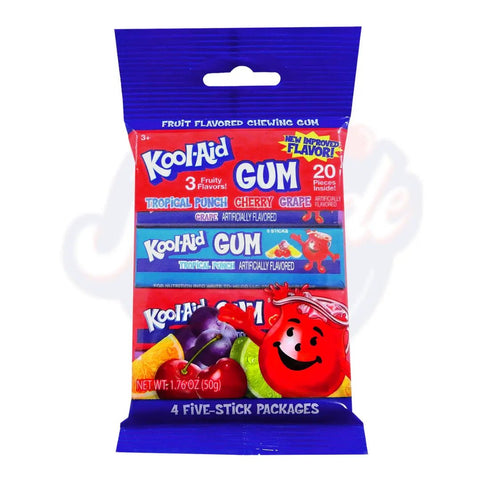 Kool Aid 4 Pack Stick Gum 1.76oz/50g - Pack of 10 - Stateside Distribution