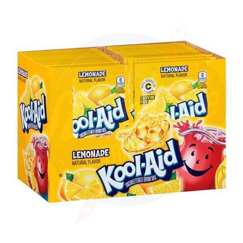 Kool - Aid Lemonade Powder 0.22oz/6g - Pack of 48 - Stateside Distribution