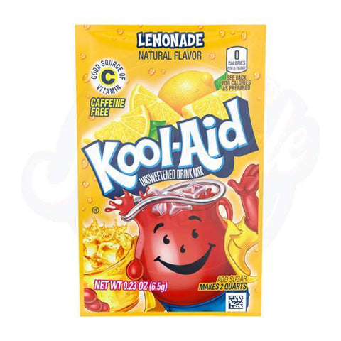 Kool - Aid Lemonade Powder 0.22oz/6g - Pack of 48 - Stateside Distribution