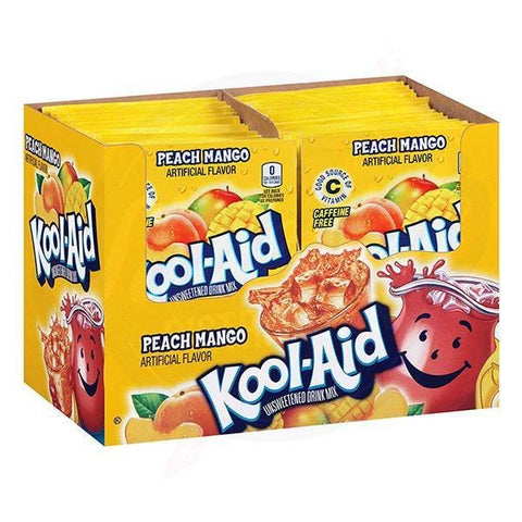 Kool - Aid Peach Mango Powder 0.14oz/3.9g - Pack of 48 - Stateside Distribution