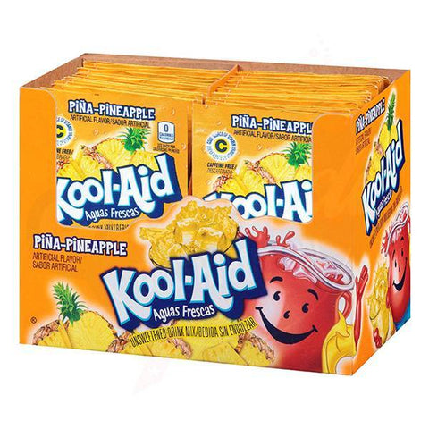 Kool - Aid Pina Pineapple Powder 0.14oz/3.9g - Pack of 48 - Stateside Distribution