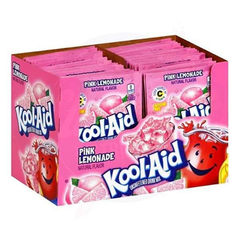 Kool - Aid Pink Lemonade Powder 0.23oz/6.5g - Pack of 48 - Stateside Distribution