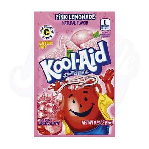 Kool - Aid Pink Lemonade Powder 0.23oz/6.5g - Pack of 48 - Stateside Distribution