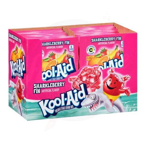 Kool - Aid Sharkleberry Powder 0.16oz/4.5g - Pack of 48 - Stateside Distribution