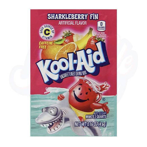 Kool - Aid Sharkleberry Powder 0.16oz/4.5g - Pack of 48 - Stateside Distribution