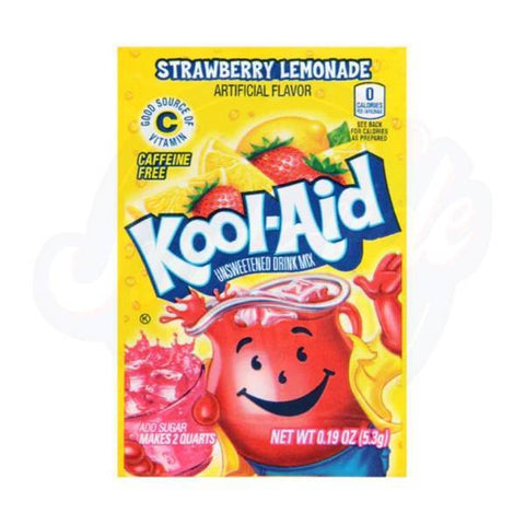 Kool - Aid Strawberry Lemonade 0.19oz/5.3g - Pack of 48 - Stateside Distribution