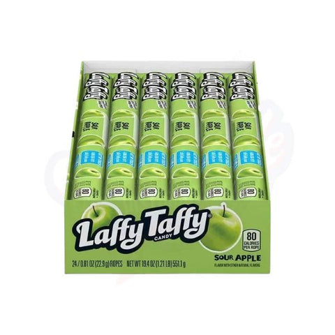 Laffy Taffy Sour Apple Rope 0.81oz/22.9g - Pack of 24 - Stateside Distribution