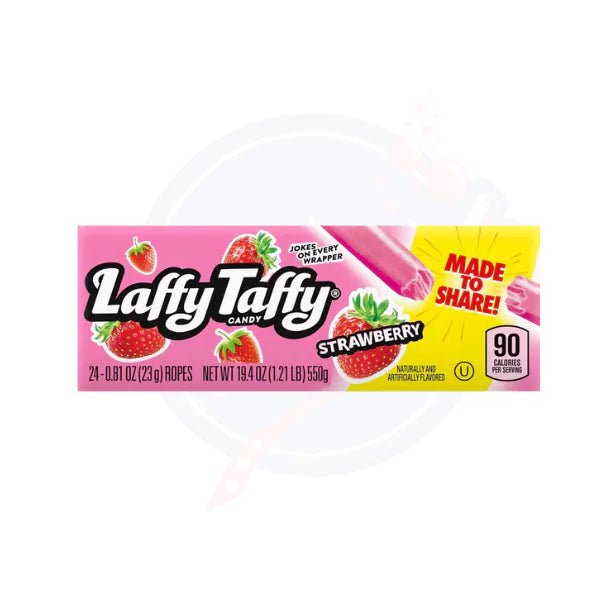 Laffy Taffy Strawberry Rope 0.81oz/22.9g - Pack of 24 - Stateside Distribution