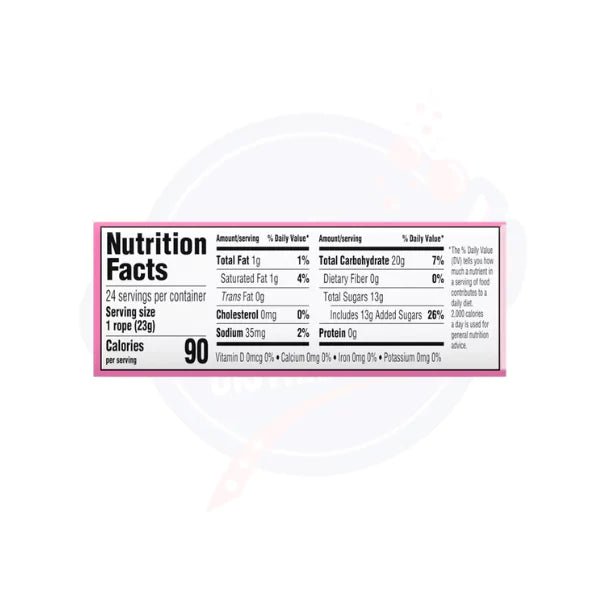 Laffy Taffy Strawberry Rope 0.81oz/22.9g - Pack of 24 - Stateside Distribution