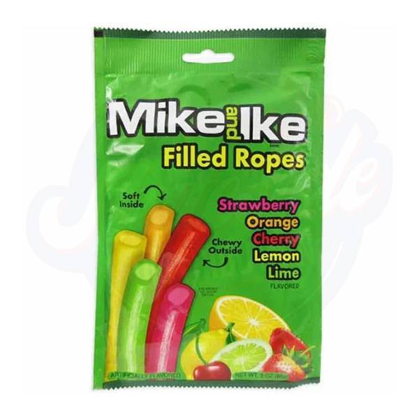 Mike & Ike Filled Licorice Ropes 3oz/85g - Pack of 12 - Stateside Distribution