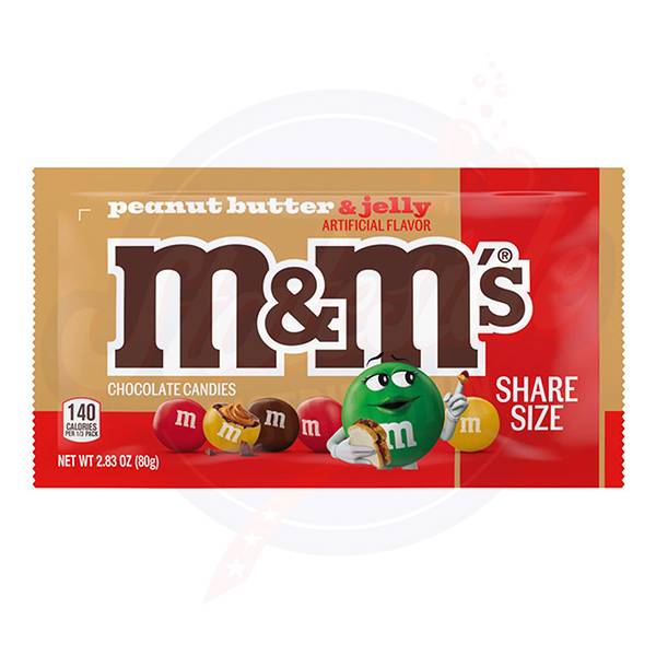 M&M'S Peanut Butter & Jelly King 2.83oz/80g - Pack of 24 - Stateside Distribution