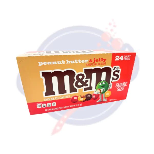 M&M'S Peanut Butter & Jelly King 2.83oz/80g - Pack of 24 - Stateside Distribution