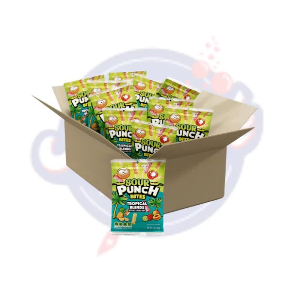 Sour Punch Bites Tropical 5oz/142g - Pack of 12 - Stateside Distribution