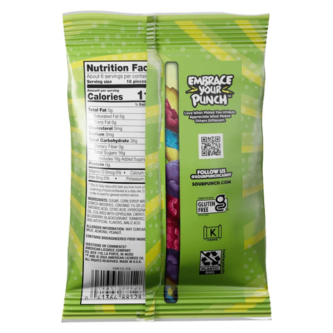 Sour Punch Gummies 6.75oz/191g - Pack of 8 - Stateside Distribution