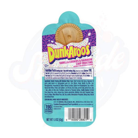 Dunkaroos Vanilla Cookies 1.5oz/42g - Pack of 12
