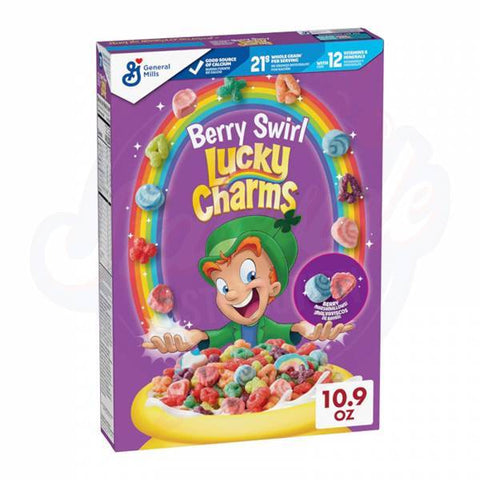 Lucky charms Berry swirls 10.9oz/309g- pack of 12