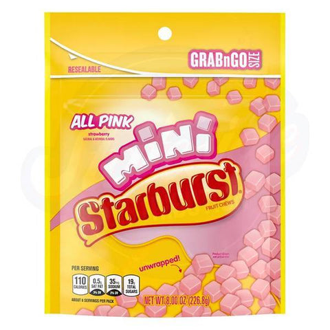 Starburst Minis All Pink Chews 8oz/227g - Pack of 8
