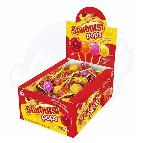 Starburst Pops Original 0.85oz/24g - Pack of 72