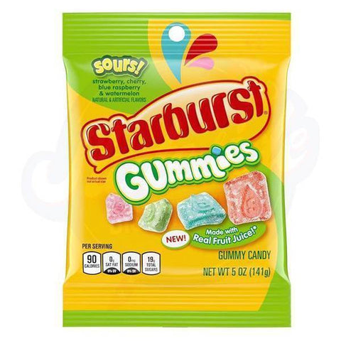 Starburst Gummies Sours 5oz/141g - Pack of 12
