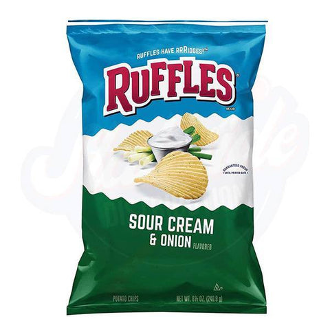 Ruffles Sour Cream and Onion 6.5oz/184g - Pack of 15
