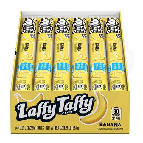 Laffy Taffy Banana Rope 0.81oz/22.9g- Pack of 24