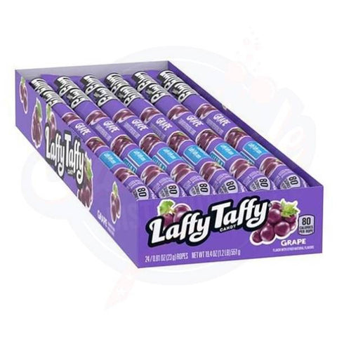 Laffy Taffy Grape Rope 0.81oz/22.9g - Pack of 24 (BBD: 03/2025)