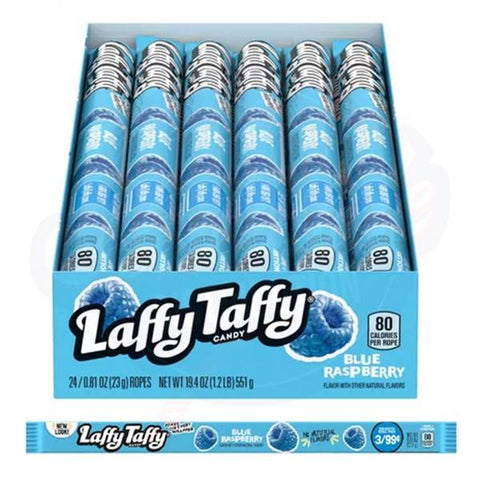 Laffy Taffy Rope Blue Raspberry 0.81oz/22.9g - Pack of 24