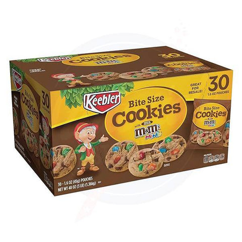 Keebler Chocolate Chips Cookies with M&M's 1.6oz/45g - Pack of 30