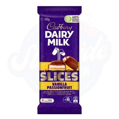 Cadbury Slices Vanilla Passionfruit 6.3oz/180g - Pack of 15
