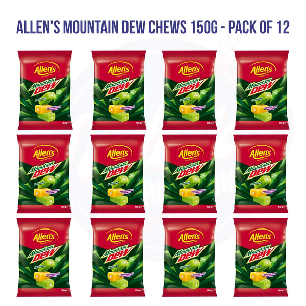 Allen's Mountain Dew Chews 150g - Pack of 12