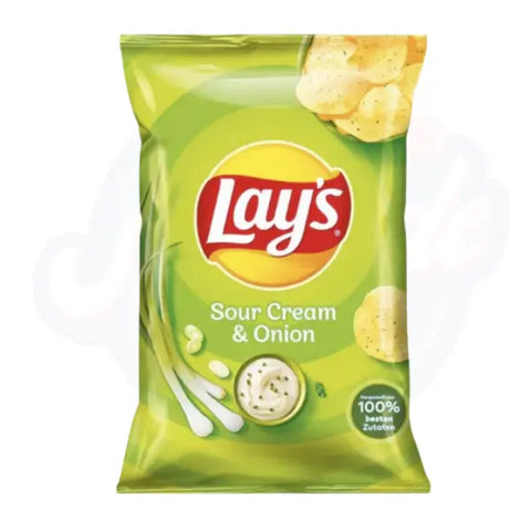 Lays Sour Cream & Onion 150g - Pack of 9
