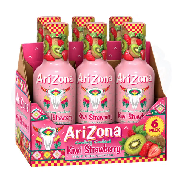 AriZona Kiwi Strawberry 500ml (Bottle) - Pack of 6