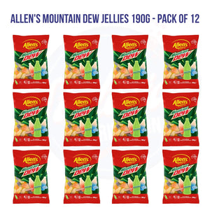 Allen's Mountain Dew Jellies 190g - Pack of 12