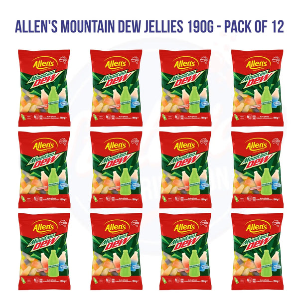 Allen's Mountain Dew Jellies 190g - Pack of 12