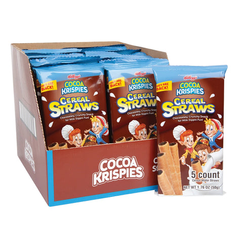Cocoa Krispies Cereal Straws 1.76oz/49.8g - Pack of 13