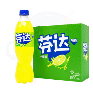 Fanta Lime Flavour Soda 500ml - Pack of 12 (China)
