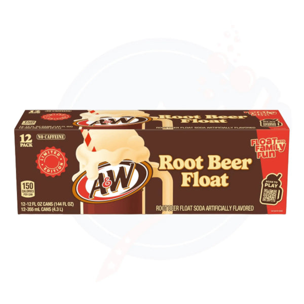 A&W Root Beer Float 12fl oz/355ml - Pack of 12